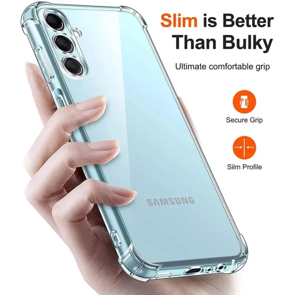 Samsung A16 Back Cover - Shockproof Clear Case - Image 5