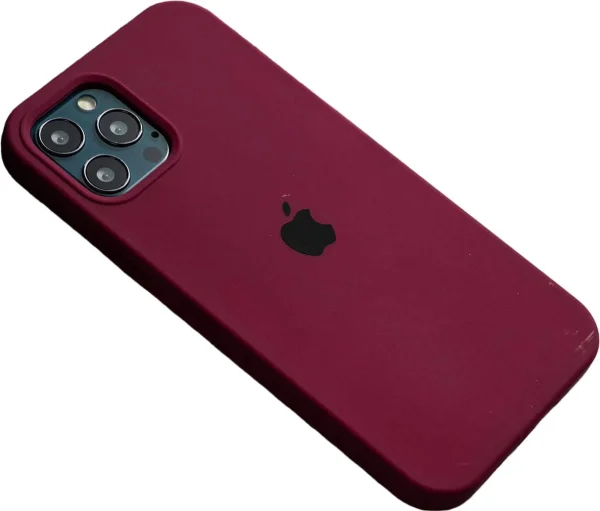 iPhone Silicone Case - (Maroon) For iPhone 16 15 14 13 12 11 Pro Max 6s 7 8 Plus SE Xs Back Cover - Image 4