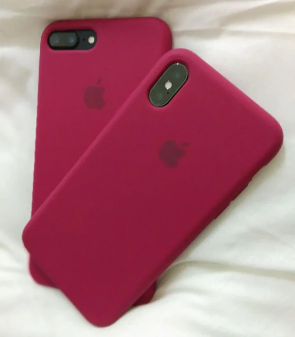 iPhone Silicone Case - (Maroon) For iPhone 16 15 14 13 12 11 Pro Max 6s 7 8 Plus SE Xs Back Cover - Image 5