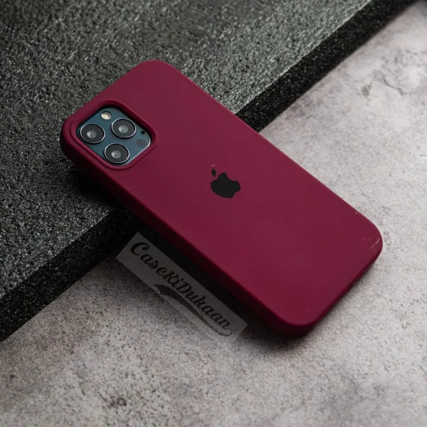 iPhone Silicone Case - (Maroon) For iPhone 16 15 14 13 12 11 Pro Max 6s 7 8 Plus SE Xs Back Cover - Image 9
