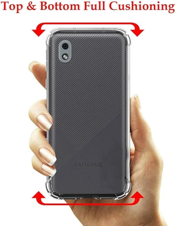 Samsung A01 Core / M01 Core Back Cover - Shockproof Clear Case - Image 4