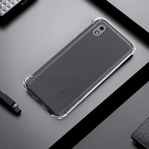 Samsung A01 Core / M01 Core Back Cover - Shockproof Clear Case - Image 3