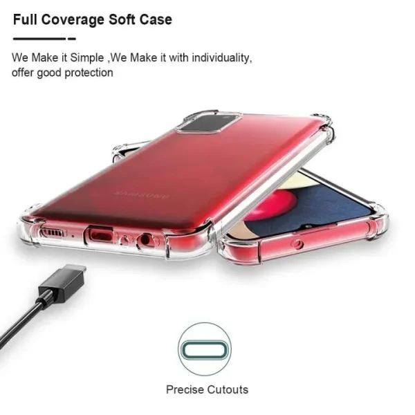 Samsung A03S / M03S Back Cover - Shockproof Clear Case - Image 4