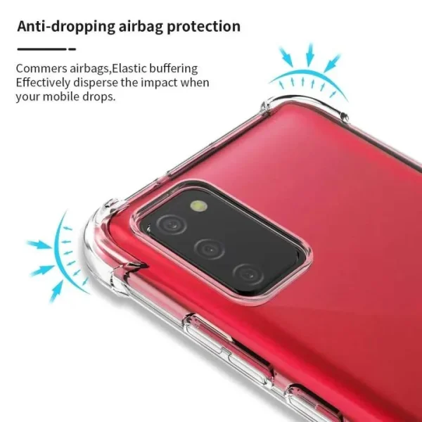Samsung A03S / M03S Back Cover - Shockproof Clear Case - Image 3