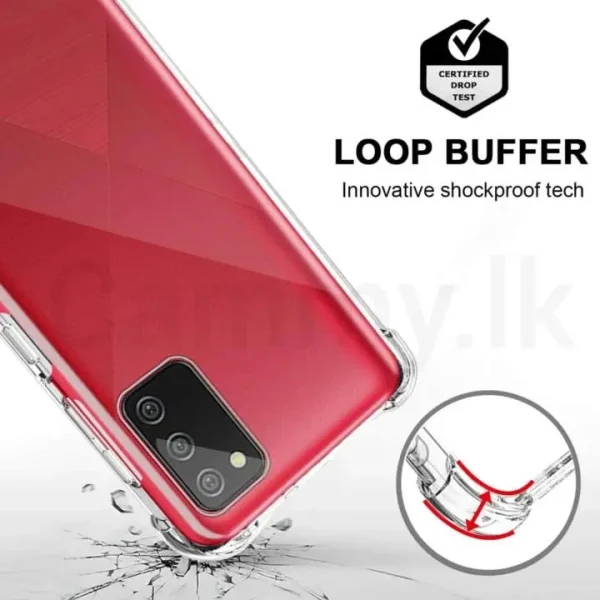 Samsung A03S / M03S Back Cover - Shockproof Clear Case - Image 2