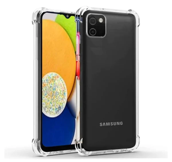 Samsung A03 Back Cover - Shockproof Clear Case - Image 3