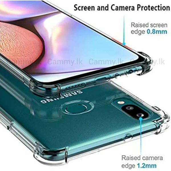 Samsung A10S / M01S Back Cover - Shockproof Clear Case - Image 4
