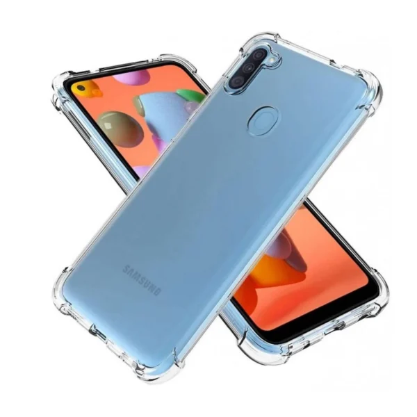 Samsung A11 / M11 Back Cover - Shockproof Clear Case - Image 7