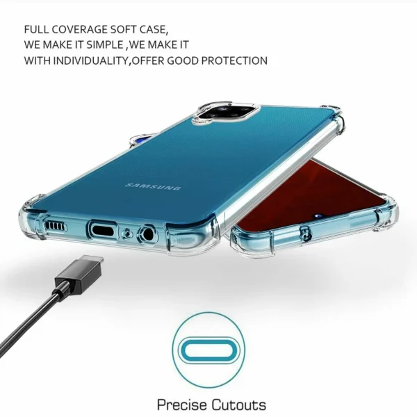 Samsung A12 / M12 Back Cover - Shockproof Clear Case - Image 7