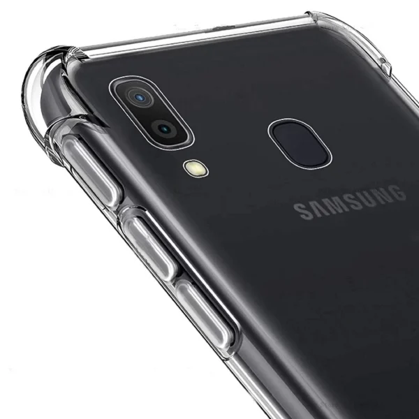 Samsung A20 / A30 / M10S Back Cover - Shockproof Clear Case - Image 2