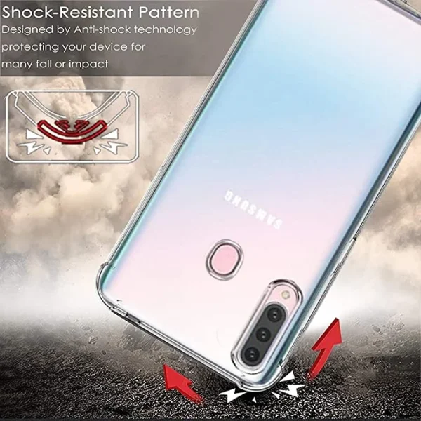 Samsung A20S Back Cover - Shockproof Clear Case - Image 2