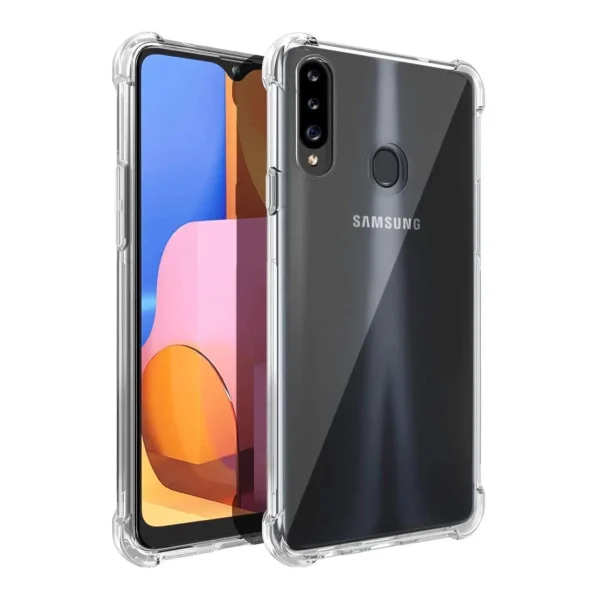 Samsung A20S Back Cover - Shockproof Clear Case