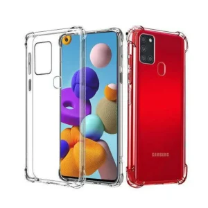 Samsung A21S Back Cover - Shockproof Clear Case