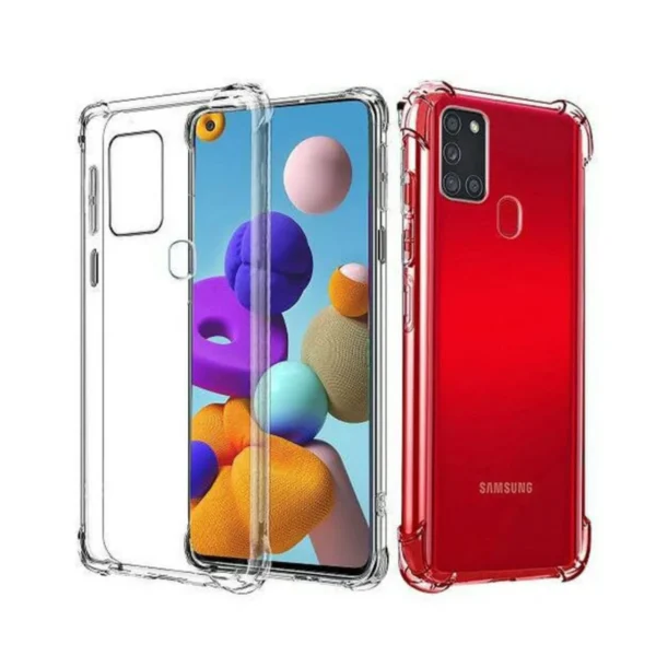 Samsung A21S Back Cover - Shockproof Clear Case