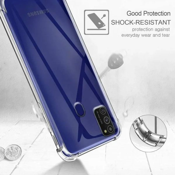 Samsung A21S Back Cover - Shockproof Clear Case - Image 5