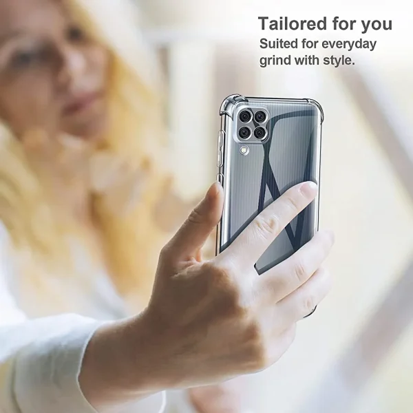 Samsung A22 5G / A22S / F42 5G Back Cover - Shockproof Clear Case - Image 4