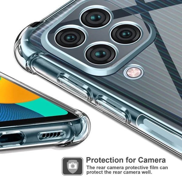 Samsung A22 5G / A22S / F42 5G Back Cover - Shockproof Clear Case - Image 3