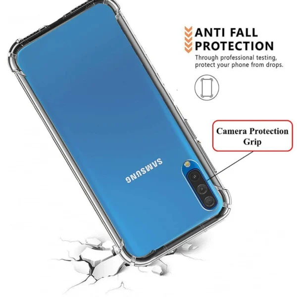 Samsung A50 / A50S / A30S Back Cover - Shockproof Clear Case - Image 2