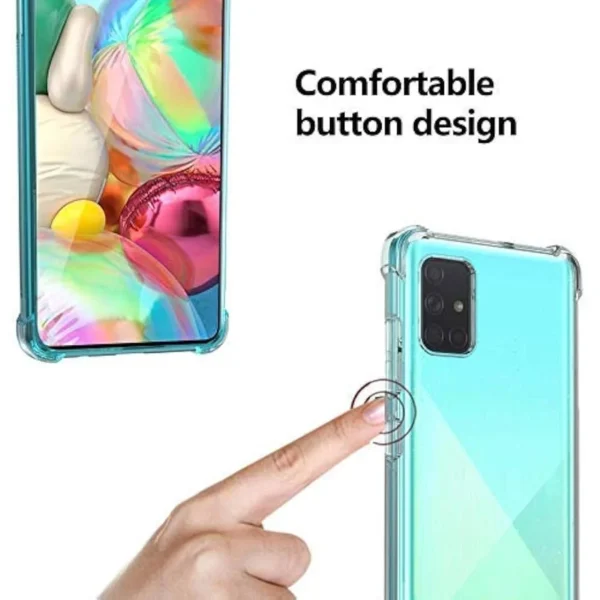 Samsung A71 5G Back Cover - Shockproof Clear Case - Image 3