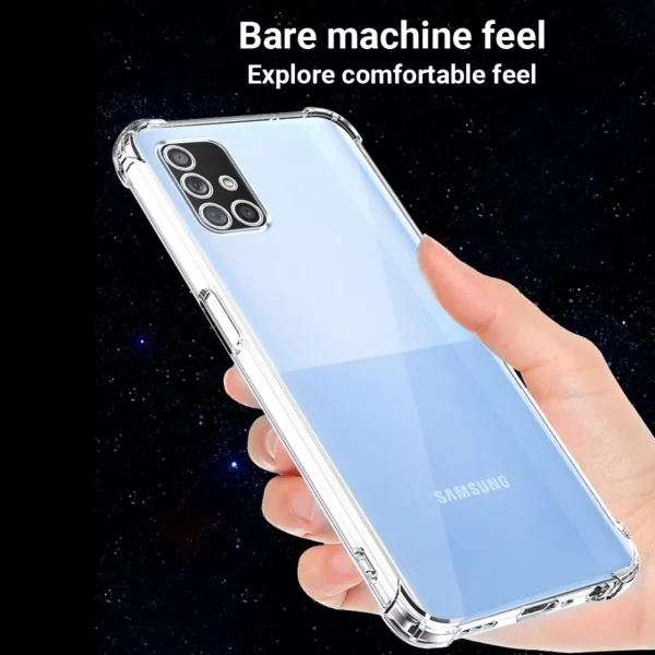 Samsung A71 5G Back Cover - Shockproof Clear Case - Image 5