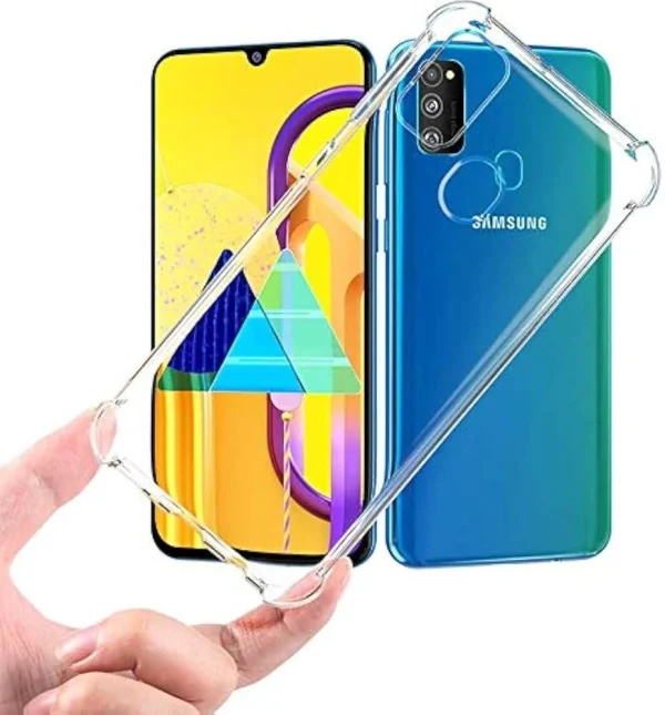 Samsung M21 / M30S Back Cover - Shockproof Clear Case - Image 3
