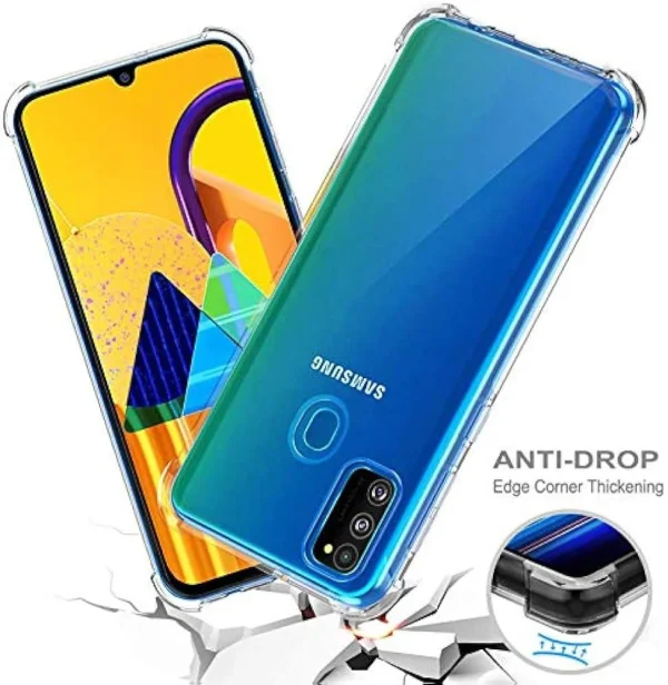 Samsung M21 / M30S Back Cover - Shockproof Clear Case - Image 2