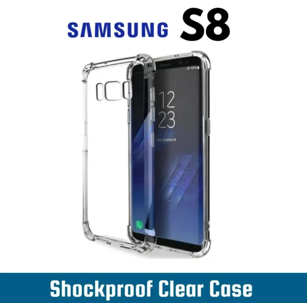 Samsung Galaxy S8 Back Cover - Shockproof Clear Case