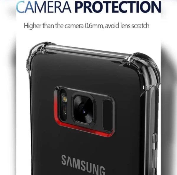 Samsung Galaxy S8 Back Cover - Shockproof Clear Case - Image 4