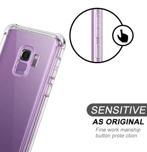 Samsung Galaxy S9 Back Cover - Shockproof Clear Case - Image 3