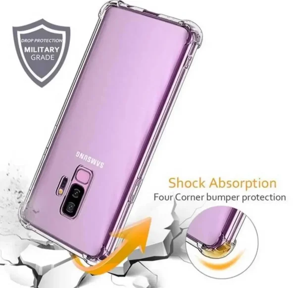 Samsung Galaxy S9 Plus Back Cover - Shockproof Clear Case - Image 2