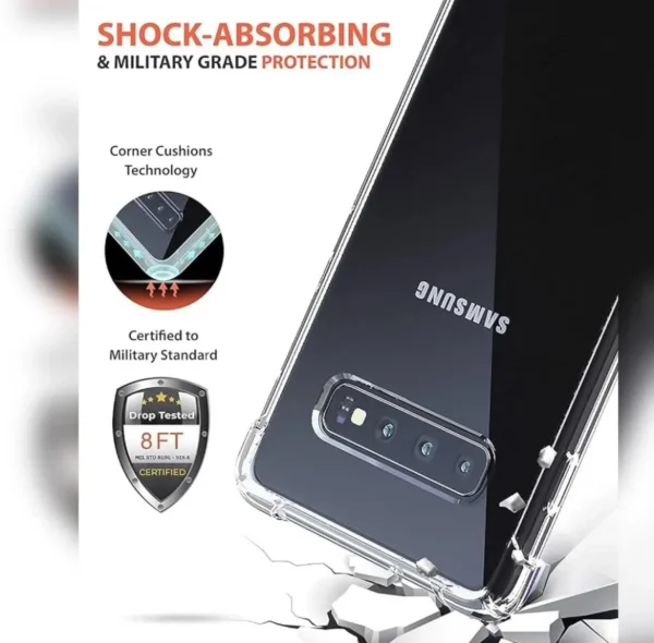 Samsung Galaxy S10 5G Back Cover - Shockproof Clear Case - Image 2