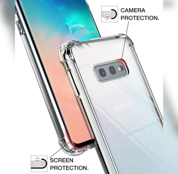 Samsung Galaxy S10E Back Cover - Shockproof Clear Case - Image 3