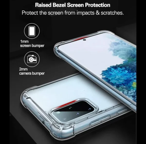 Samsung Galaxy S20 Plus Back Cover - Shockproof Clear Case - Soft Transparent BackCover For Girls Boys - Image 3