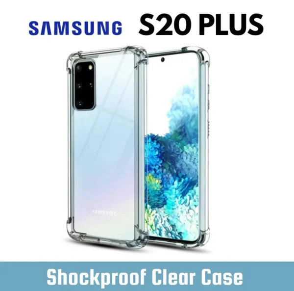 Samsung Galaxy S20 Plus Back Cover - Shockproof Clear Case - Soft Transparent BackCover For Girls Boys