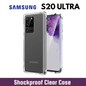 Samsung Galaxy S20 Ultra Back Cover - Shockproof Clear Case - Soft Transparent BackCover For Girls Boys
