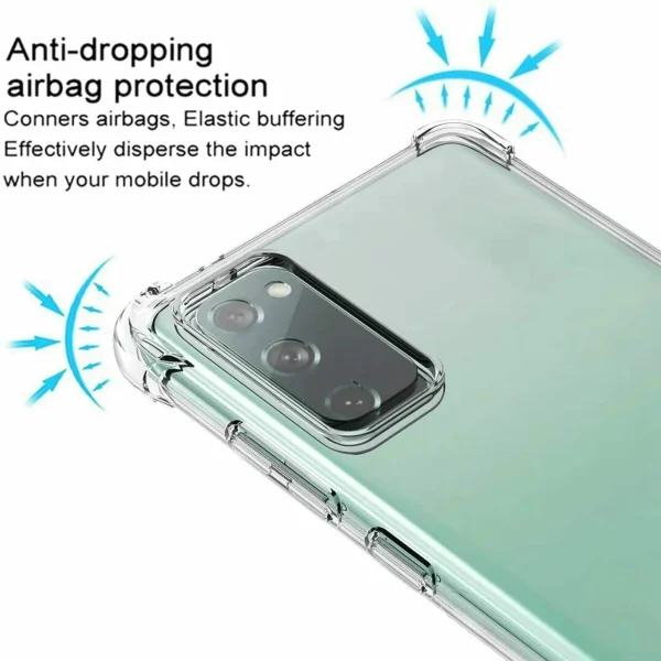 Samsung Galaxy S20 FE 5G Back Cover - Shockproof Clear Case - Soft Transparent BackCover For Girls Boys - Image 2