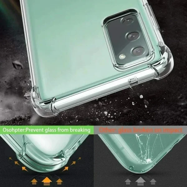 Samsung Galaxy S20 FE 5G Back Cover - Shockproof Clear Case - Soft Transparent BackCover For Girls Boys - Image 3