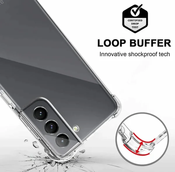Samsung Galaxy S21 Back Cover - Shockproof Clear Case - Soft Transparent BackCover For Girls Boys - Image 5