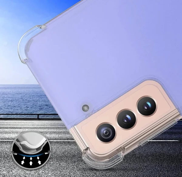Samsung Galaxy S21 Back Cover - Shockproof Clear Case - Soft Transparent BackCover For Girls Boys - Image 2