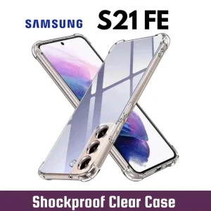 Samsung Galaxy S21 FE Back Cover - Shockproof Clear Case - Soft Transparent BackCover For Girls Boys