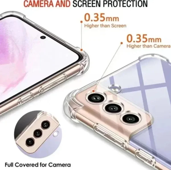 Samsung Galaxy S22 Back Cover - Shockproof Clear Case - Soft Transparent BackCover For Girls Boys - Image 3