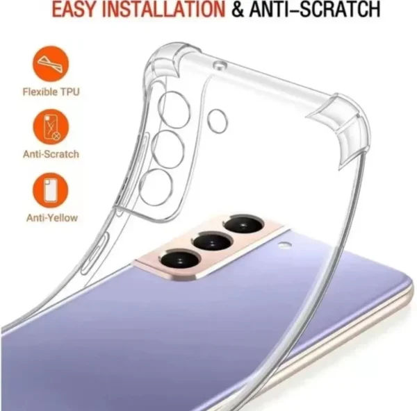 Samsung Galaxy S22 Back Cover - Shockproof Clear Case - Soft Transparent BackCover For Girls Boys - Image 4