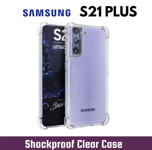 Samsung Galaxy S21 Plus Back Cover - Shockproof Clear Case - Soft Transparent BackCover For Girls Boys
