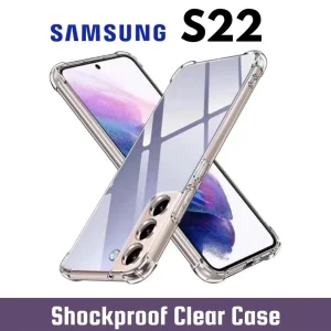 Samsung Galaxy S22 Back Cover - Shockproof Clear Case - Soft Transparent BackCover For Girls Boys