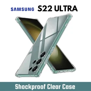 Samsung Galaxy S22 Ultra Back Cover - Shockproof Clear Case - Soft Transparent BackCover For Girls Boys