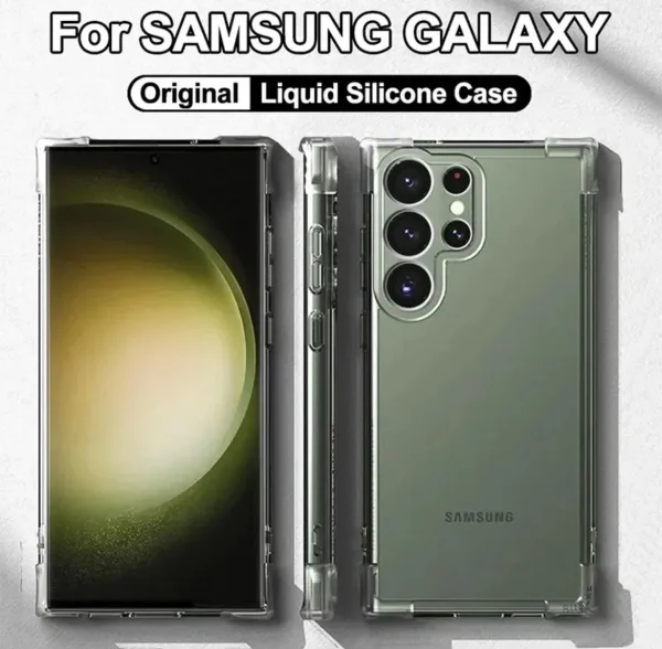 Samsung Galaxy S24 Ultra Back Cover - Shockproof Clear Case - Soft Transparent BackCover For Girls Boys - Image 7