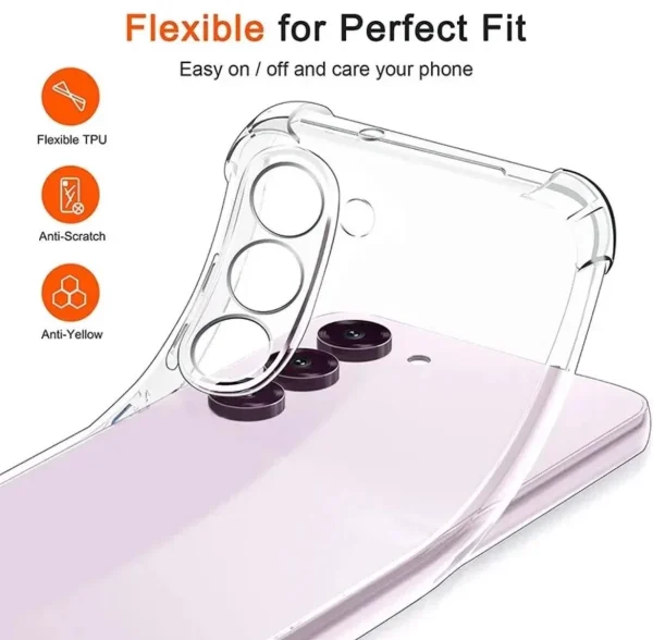 Samsung Galaxy S23 Back Cover - Shockproof Clear Case - Soft Transparent BackCover For Girls Boys - Image 4