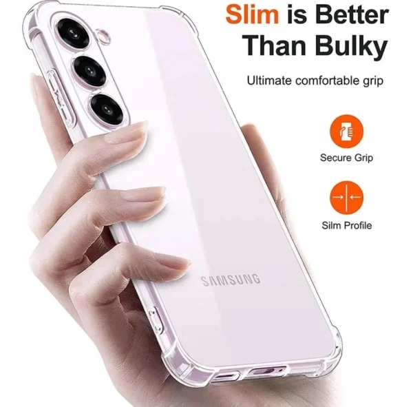 Samsung Galaxy S23 Back Cover - Shockproof Clear Case - Soft Transparent BackCover For Girls Boys - Image 6