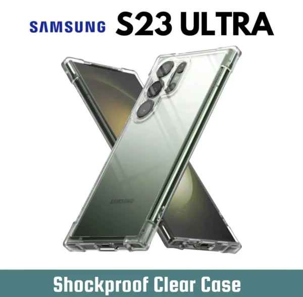 Samsung Galaxy S23 Ultra Back Cover - Shockproof Clear Case - Soft Transparent BackCover For Girls Boys