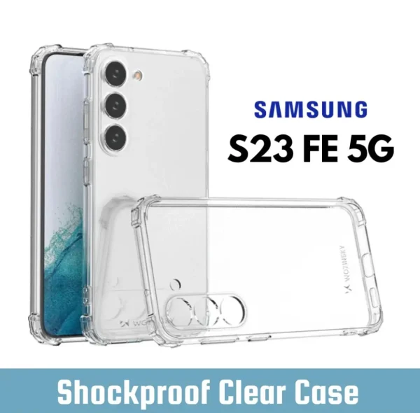 Samsung Galaxy S23 FE 5G Back Cover - Shockproof Clear Case - Soft Transparent BackCover For Girls Boys